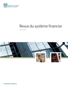 Revue du système financier - Juin 2013