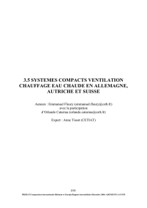 Systèmes compacts - Ventilation chauffage eau chaude en