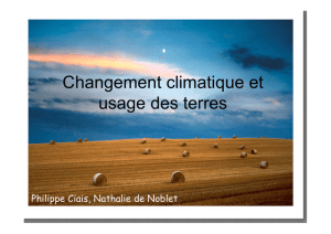 Changement climatique et usage des terres