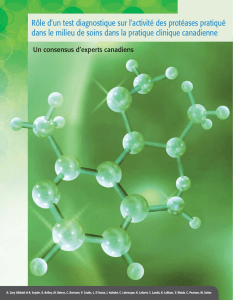 Rôle d`un test diagnostique sur l`activité des protéases