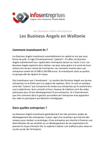 Les Business Angels en Wallonie - Infos