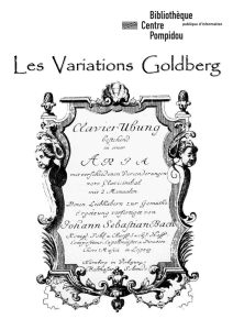 Les Variations Goldberg - Balises