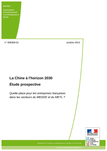 La Chine à l`horizon 2030 Étude prospective