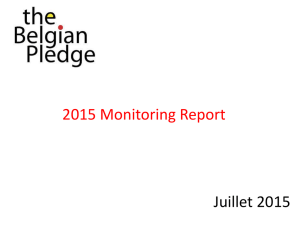 Rapport 2015 - Belgian pledge