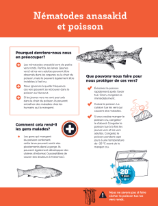 Nématodes anasakid et poisson - Nunavut Food Security Coalition