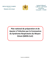 Plan national de préparation et de riposte à l`infection par le
