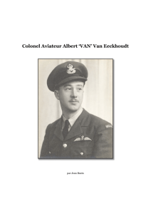 Colonel Aviateur Albert `VAN` Van Eeckhoudt