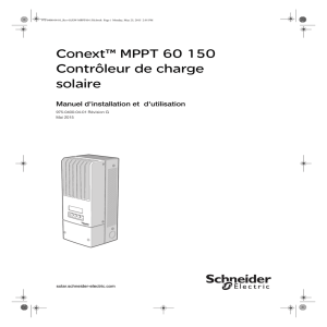 Conext™ MPPT 60 150 Contrôleur de charge solaire