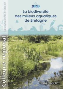 La biodiversité des milieux aquatiques de Bretagne