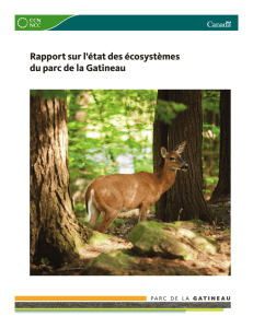 Rapport sur l`état des écosystèmes du parc de la Gatineau