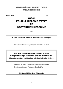 thèse pour le diplôme d`état de docteur en médecine