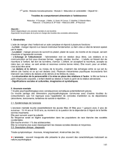 Troubles du comportement alimentaire à l`adolescence 1