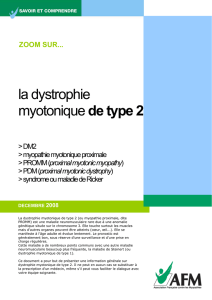 la dystrophie myotonique detype2 - AFM