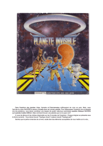 Manuel de Oméga Planète Invisible
