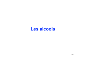 Les alcools - CHUPS – Jussieu