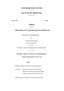 étude rétrospective de 16 cas - Service Central d`Authentification