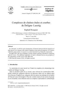 Complexes de chaînes étales et courbes de Deligne–Lusztig