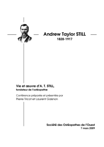 Andrew Taylor STILL - Cabinet d`ostéopathie des Vendéens