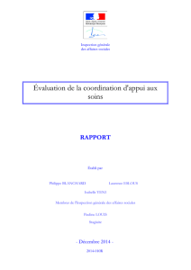 Évaluation de la coordination d`appui aux soins