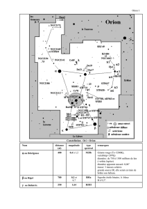 Orion 1 Constellation: Ori = Orion Nom distance (al) magnitude type