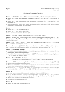 Polynôme Anneau de fractions