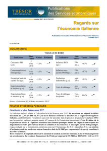 Regards sur l`économie italienne