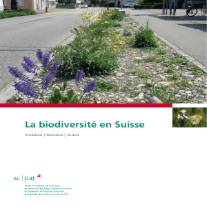La biodiversité en Suisse