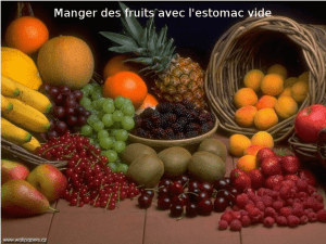 Comer frutas con el estómago vacío