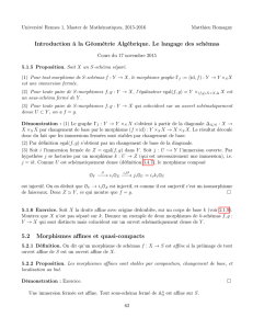 Introduction à la Géométrie Algébrique. Le langage des schémas
