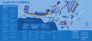 plan du campus de l`UNC - Université de la Nouvelle