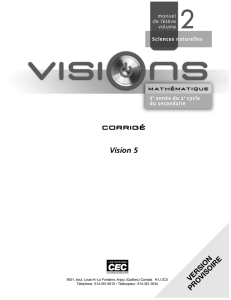 CORRIGÉ Vision 5