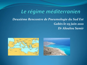 Le régime méditerranien