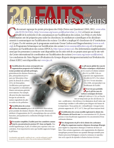 l`acidification des océans