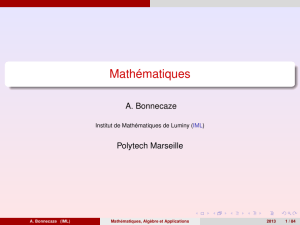 Mathématiques - Alexis Bonnecaze