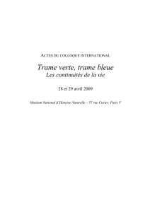 Trame verte, trame bleue