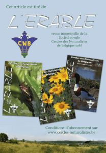 La biodiversité fongique - Cercles des Naturalistes de Belgique