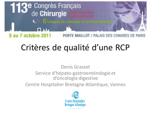 Critères de qualité d`une RCP - Chirurgie