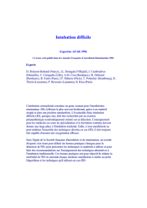 Intubation difficile