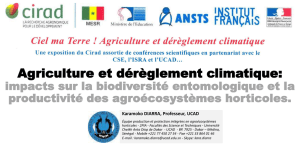 Agriculture et dérèglement climatique