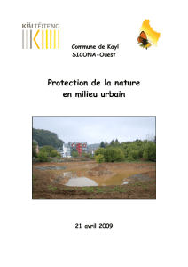 Protection de la nature en milieu urbain