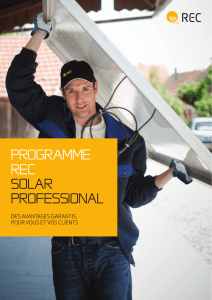 Programme REC Solar Professional