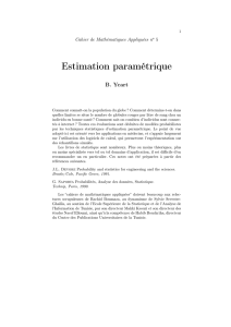 Estimation paramétrique