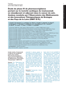 Etude de phase IV de pharmacolvigilance