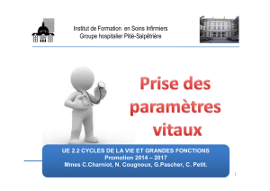 Paramètres vitaux - 2014 - IFSI - Pitié