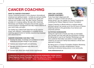 cancer coaching - Champlainhealthline.ca