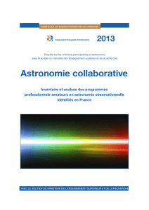 Astronomie collaborative - L`Association Française d`Astronomie
