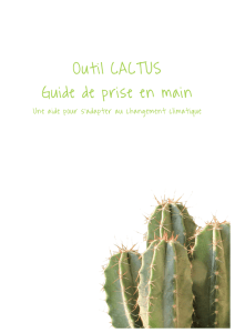 Guide de prise en main - Outil Cactus