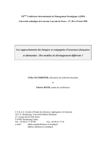 obtenir l`article - Stratégique (AIMS)