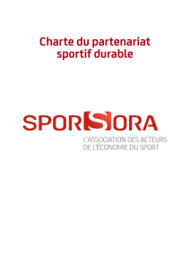 Charte du partenariat sportif durable