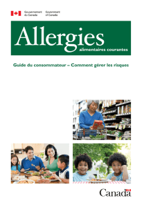 Allergies alimentaires courantes